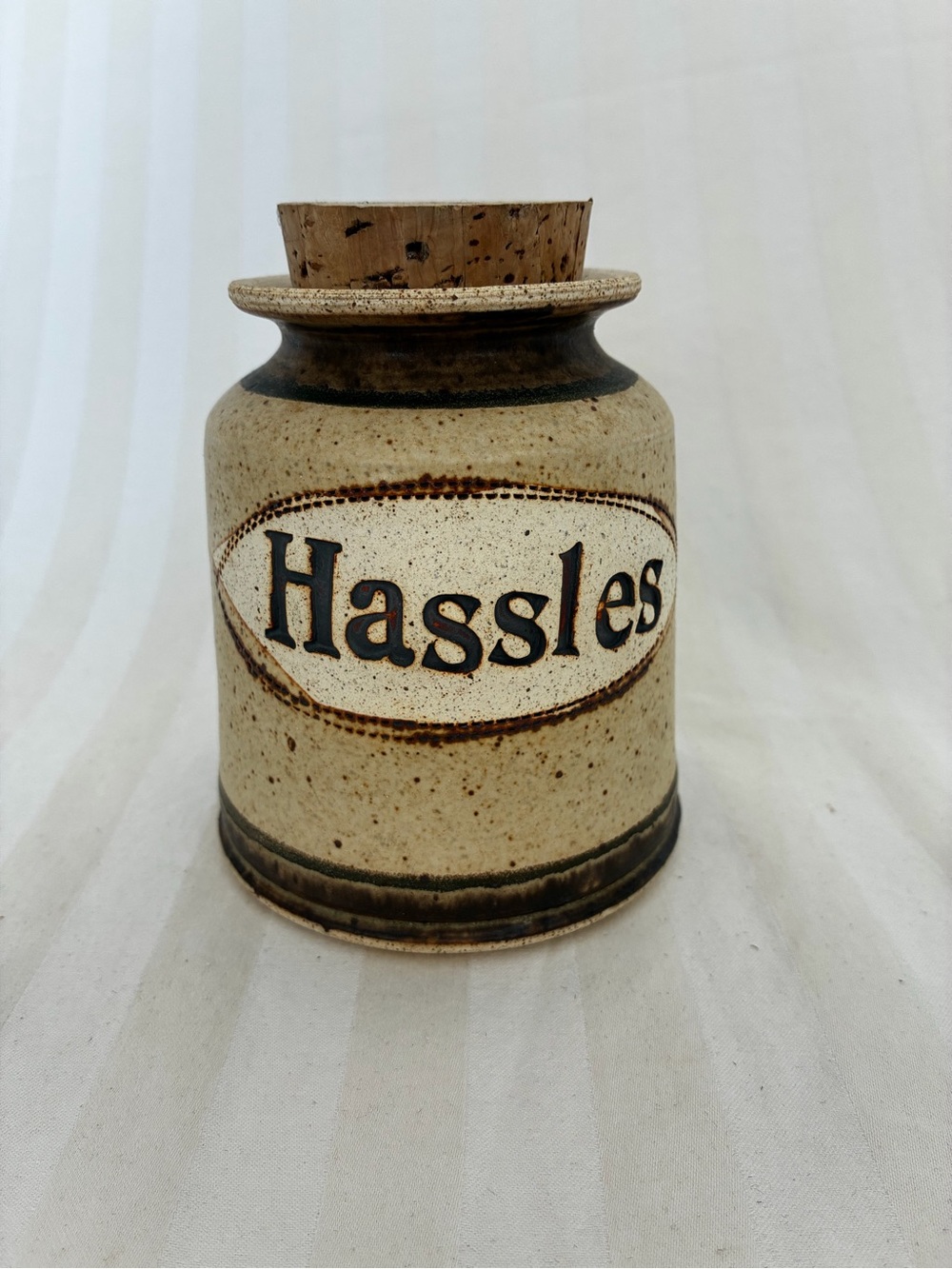 Vintage Dr. Brophy’s Word Jar Stoneware